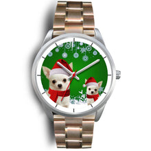 Load image into Gallery viewer, Chihuahua Christmas Print Wrist Watch-Free Shipping