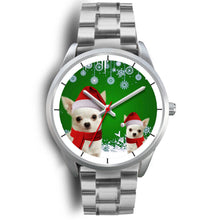 Load image into Gallery viewer, Chihuahua Christmas Print Wrist Watch-Free Shipping