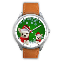 Load image into Gallery viewer, Chihuahua Christmas Print Wrist Watch-Free Shipping