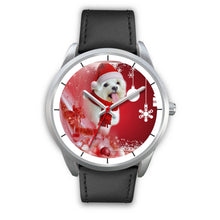 Load image into Gallery viewer, Cute Maltese Dog Christmas Print Wrist Watch-Free Shipping