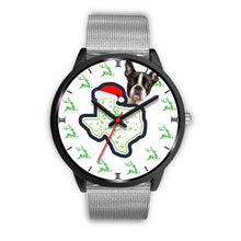 Load image into Gallery viewer, Boston Terrier Texas Christmas Special Wrist Watch-Free Shipping