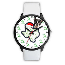 Load image into Gallery viewer, Boston Terrier Texas Christmas Special Wrist Watch-Free Shipping