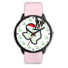 Load image into Gallery viewer, Boston Terrier Texas Christmas Special Wrist Watch-Free Shipping