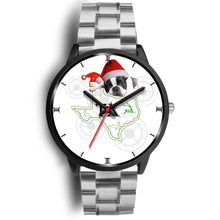 Load image into Gallery viewer, Cute Boston Terrier Texas Christmas Special Wrist Watch-Free Shipping