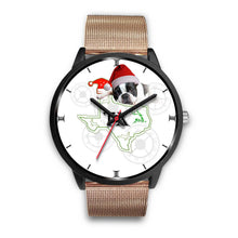 Load image into Gallery viewer, Cute Boston Terrier Texas Christmas Special Wrist Watch-Free Shipping