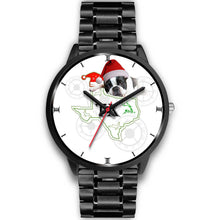 Load image into Gallery viewer, Cute Boston Terrier Texas Christmas Special Wrist Watch-Free Shipping