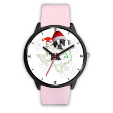 Load image into Gallery viewer, Cute Boston Terrier Texas Christmas Special Wrist Watch-Free Shipping