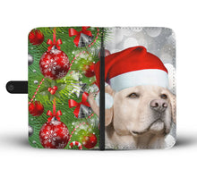 Load image into Gallery viewer, Cute Labrador Retriever On Chrsitmas Print Wallet Case-Free Shipping