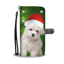 Load image into Gallery viewer, Cute Maltese Dog On Christmas Print Wallet Case-Free Shipping