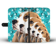 Load image into Gallery viewer, Cute Beagle Dog 3D Christmas Print Wallet Case-Free Shipping