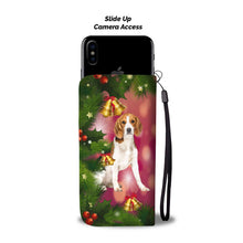 Load image into Gallery viewer, Cute Beagle Christmas Print Wallet Case-Free Shipping