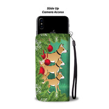 Load image into Gallery viewer, Brown Eskimo Dog Art Christmas Print Wallet Case-Free Shipping