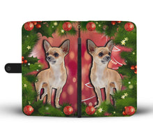 Load image into Gallery viewer, Cute Chihuahua Dog Christmas Print Wallet Case-Free Shipping