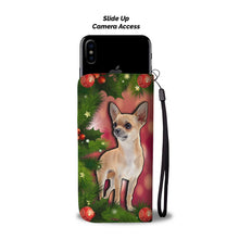 Load image into Gallery viewer, Cute Chihuahua Dog Christmas Print Wallet Case-Free Shipping