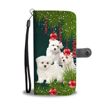 Load image into Gallery viewer, Cute Maltese Dog Christmas Print Wallet Case-Free Shipping