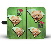 Load image into Gallery viewer, Cute Pomeranian Dog Print Wallet Case-Free Shipping-SC State