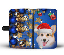 Load image into Gallery viewer, Cute Pembroke Welsh Corgi Christmas Print Wallet Case-Free Shipping
