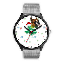 Load image into Gallery viewer, Boxer Dog Texas Christmas Special Wrist Watch-Free Shipping