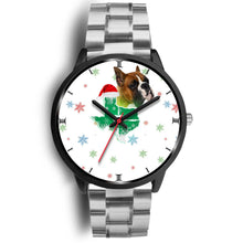 Load image into Gallery viewer, Boxer Dog Texas Christmas Special Wrist Watch-Free Shipping