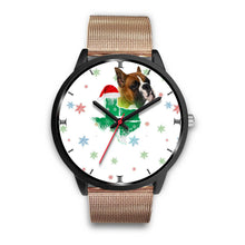 Load image into Gallery viewer, Boxer Dog Texas Christmas Special Wrist Watch-Free Shipping