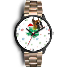 Load image into Gallery viewer, Boxer Dog Texas Christmas Special Wrist Watch-Free Shipping