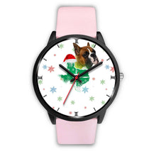Load image into Gallery viewer, Boxer Dog Texas Christmas Special Wrist Watch-Free Shipping