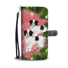 Load image into Gallery viewer, Cute Japanese Chin Dog Christmas Print Wallet Case-Free Shipping