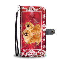Load image into Gallery viewer, Cute Pekingese Dog Christmas Print Wallet Case-Free Shipping