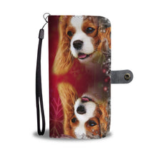Load image into Gallery viewer, Cavalier King Charles Spaniel Dog Christmas Print Wallet Case-Free Shipping