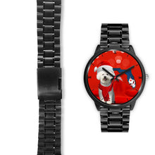 Load image into Gallery viewer, Cute Bichon Frise On Christmas Florida Wrist Watch-Free Shipping