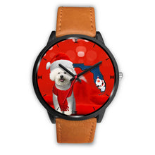 Load image into Gallery viewer, Cute Bichon Frise On Christmas Florida Wrist Watch-Free Shipping