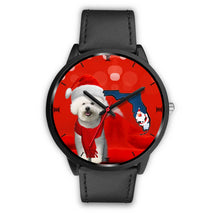 Load image into Gallery viewer, Cute Bichon Frise On Christmas Florida Wrist Watch-Free Shipping