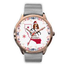 Load image into Gallery viewer, Basset Hound California Christmas Special Wrist Watch-Free Shipping