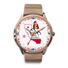 Load image into Gallery viewer, Basset Hound California Christmas Special Wrist Watch-Free Shipping