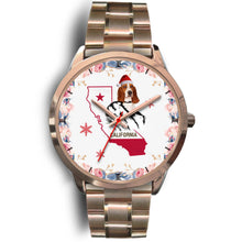 Load image into Gallery viewer, Basset Hound California Christmas Special Wrist Watch-Free Shipping