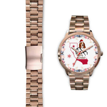 Load image into Gallery viewer, Basset Hound California Christmas Special Wrist Watch-Free Shipping