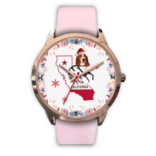 Load image into Gallery viewer, Basset Hound California Christmas Special Wrist Watch-Free Shipping