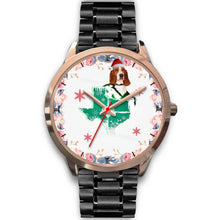 Load image into Gallery viewer, Basset Hound Texas Christmas Special Wrist Watch-Free Shipping
