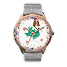 Load image into Gallery viewer, Basset Hound Texas Christmas Special Wrist Watch-Free Shipping