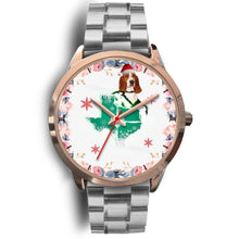 Load image into Gallery viewer, Basset Hound Texas Christmas Special Wrist Watch-Free Shipping