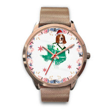 Load image into Gallery viewer, Basset Hound Texas Christmas Special Wrist Watch-Free Shipping