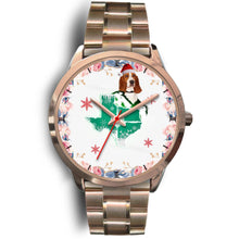Load image into Gallery viewer, Basset Hound Texas Christmas Special Wrist Watch-Free Shipping