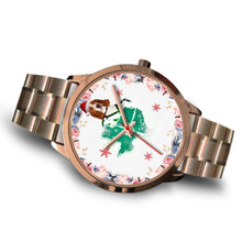 Load image into Gallery viewer, Basset Hound Texas Christmas Special Wrist Watch-Free Shipping