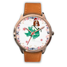Load image into Gallery viewer, Basset Hound Texas Christmas Special Wrist Watch-Free Shipping