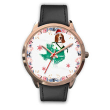 Load image into Gallery viewer, Basset Hound Texas Christmas Special Wrist Watch-Free Shipping