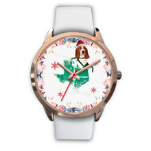 Load image into Gallery viewer, Basset Hound Texas Christmas Special Wrist Watch-Free Shipping
