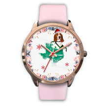 Load image into Gallery viewer, Basset Hound Texas Christmas Special Wrist Watch-Free Shipping