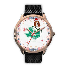 Load image into Gallery viewer, Basset Hound Texas Christmas Special Wrist Watch-Free Shipping