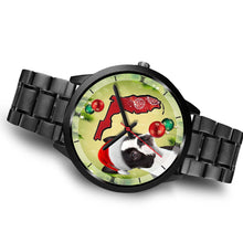 Load image into Gallery viewer, Boston Terrier On Christmas Florida Wrist Watch-Free Shipping