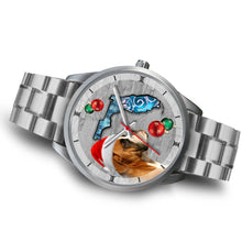 Load image into Gallery viewer, Boxer Dog On Christmas Florida Wrist Watch-Free Shipping